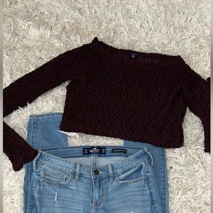Aeropostale knitted sleeve sweater